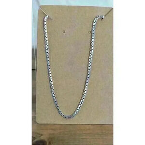 9.25 Sterling Silver Boxchain Necklace